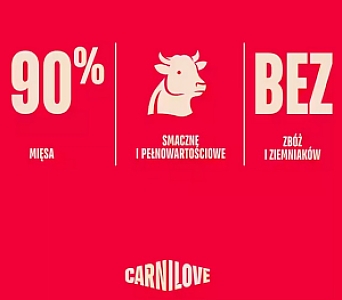 Carnilove Dog Jerky Beef Fillet - wołowina filet 100g
