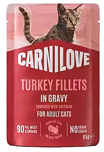 Carnilove Cat Turkey - indyk w sosie saszetka 85g