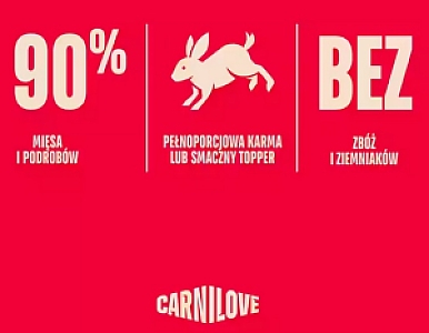 Carnilove Cat Rabbit Kitten - królik w sosie saszetka 85g