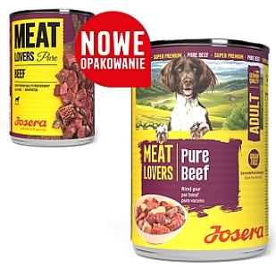 Josera Pies Meat Lovers Pure Wołowina puszka 400g