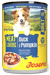 Josera Pies Meat Lovers Menu Kaczka z dynią puszka 400g