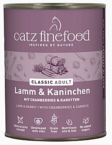 Catz Finefood Classic N.11 Jagnięcina i Królik puszka 800g