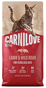 Carnilove Cat Active Lamb & Wild Boar Sterilised - jagnięcina i dzik 400g