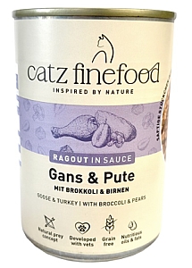 Catz Finefood Ragout N.603 Gęś i Indyk puszka 380g