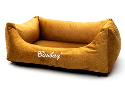 Bimbay Pokrowiec do kanapy zamszowy r.4 - 125x90cm złoty
