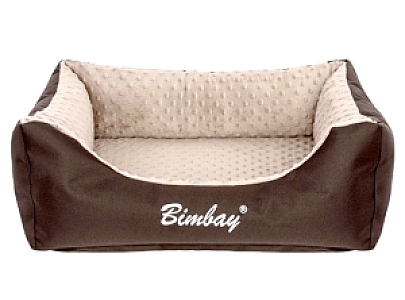 Bimbay Pokrowiec do kanapy Minky r.2 - 80x65cm brąz-beż