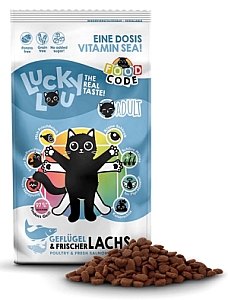 Lucky Lou Food Code Lifestage Adult Drób & Łosoś 340g