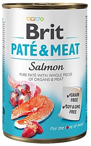Brit Pate & Meat Dog Salmon puszka 400g