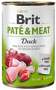Brit Pate & Meat Dog Duck puszka 400g