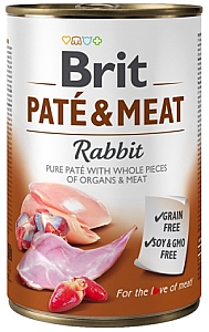 Brit Pate & Meat Dog Rabbit puszka 400g
