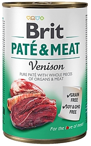 Brit Pate & Meat Dog Venison puszka 400g