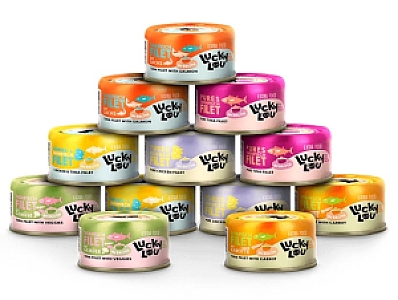 Lucky Lou Extrafood Broth-Mix-Box Multipack w bulionie puszki 12x70g