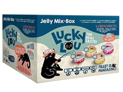Lucky Lou Extrafood Jelly-Mix-Box Multipack w galaretce puszki 12x70g