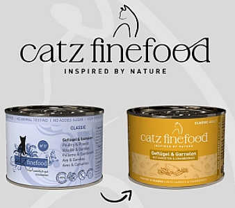 Catz Finefood Classic N.17 Drób i Krewetki puszka 200g