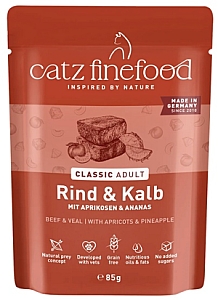 Catz Finefood Classic N.07 Wołowina i cielęcina saszetka 300g