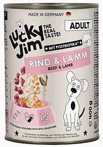 Lucky Jim Classic Adult Wołowina i jagnięcina puszka 400g