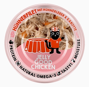 Lucky Lou Extrafood Kurczak i wątróbka z kurczaka w galaretce puszka 70g