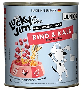 Lucky Jim Classic Junior Wołowina i cielęcina puszka 800g