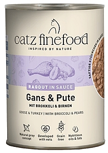 Catz Finefood Ragout N.603 Gęś i Indyk puszka 380g