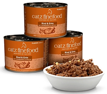 Catz Finefood Classic N.23 Wołowina i Kaczka puszka 200g