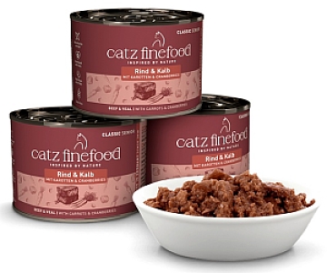 Catz Finefood Classic Kitten N.07 Wołowina i cielęcina puszka 200g
