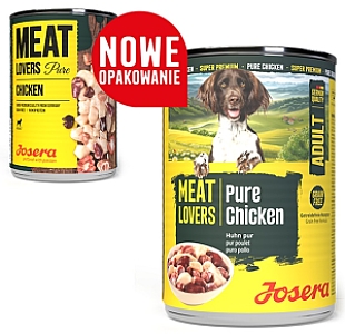 Josera Pies Meat Lovers Pure Kurczak puszka 400g