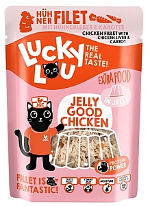 Lucky Lou Extrafood Kurczak i wątróbka z kurczaka w galaretce saszetka 70g