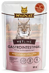 Wildcat VetLine Gastrointestinal Kaczka i indyk saszetka 85g