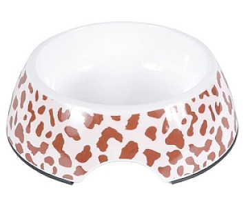 Zolux Miska Wild dla kota 230ml biała w brązowe cętki