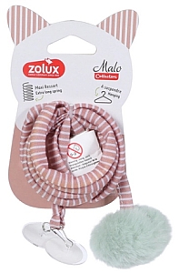 Zolux Zabawka zawieszana dla kota Pompon ze sprężyną Malo 80cm różowy