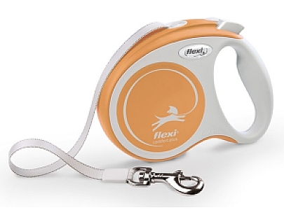 Flexi New Comfort Plus Smycz taśma XS 3m jasnożółta